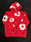 RED DENIM TEARS HOODIE