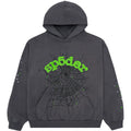 GREY n GREEN SP5DER HOODIE